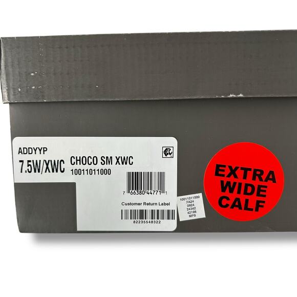 NEW Style & Co Brown Knee High Boots Size 7.5W XWC Wide Calf Riding Heeled - Picture 7 of 7